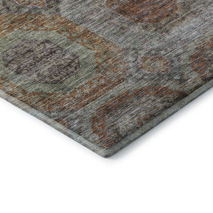 Premium Machine Washable Mayfield AMF1221 Paprika 9' x 12' Rug
