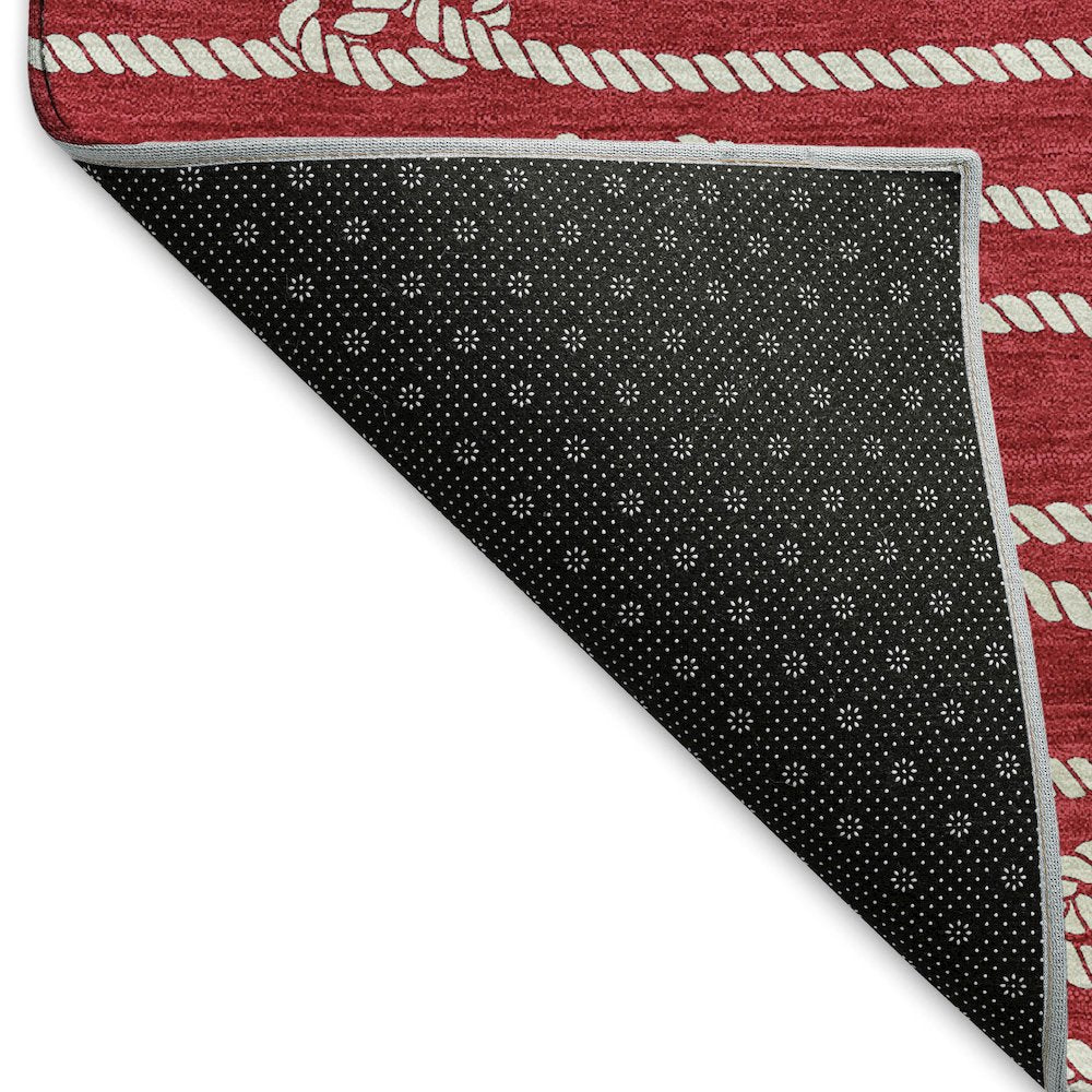 Premium Machine Washable Mayfield  Red 9' x 12' Rug