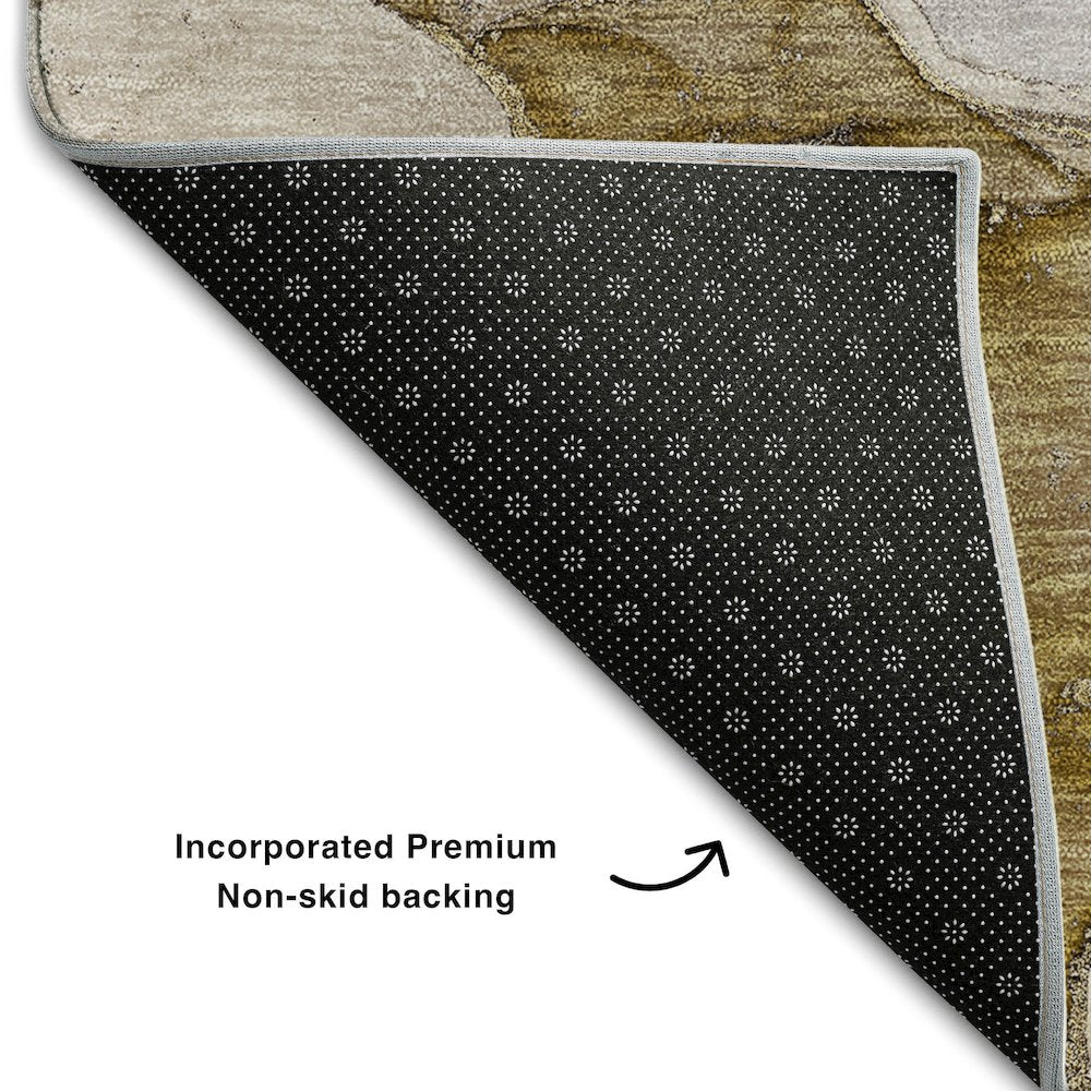 Premium Machine Washable Mayfield  Taupe 9' x 12' Rug