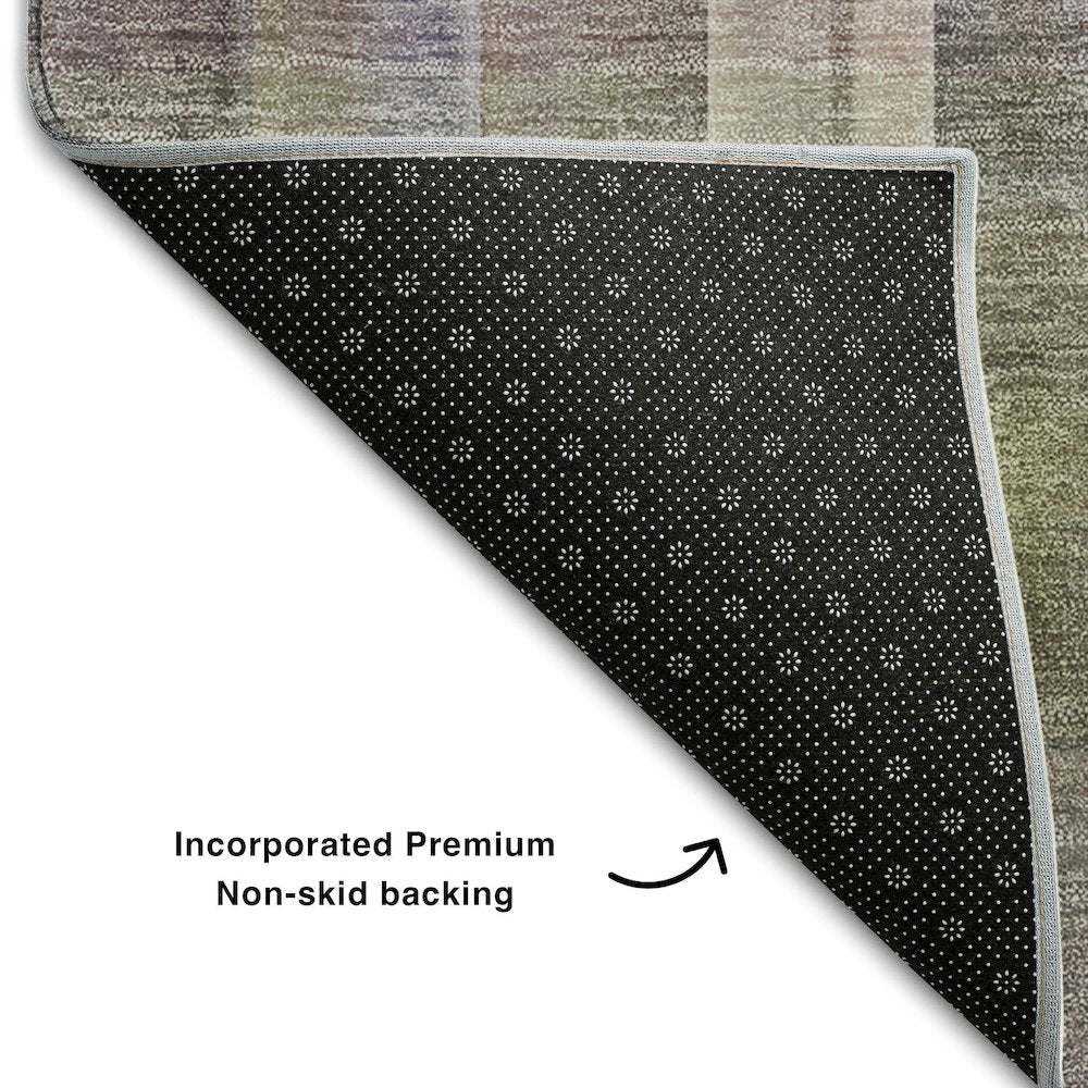 Premium Machine Washable Mayfield  Pewter 9' x 12' Rug