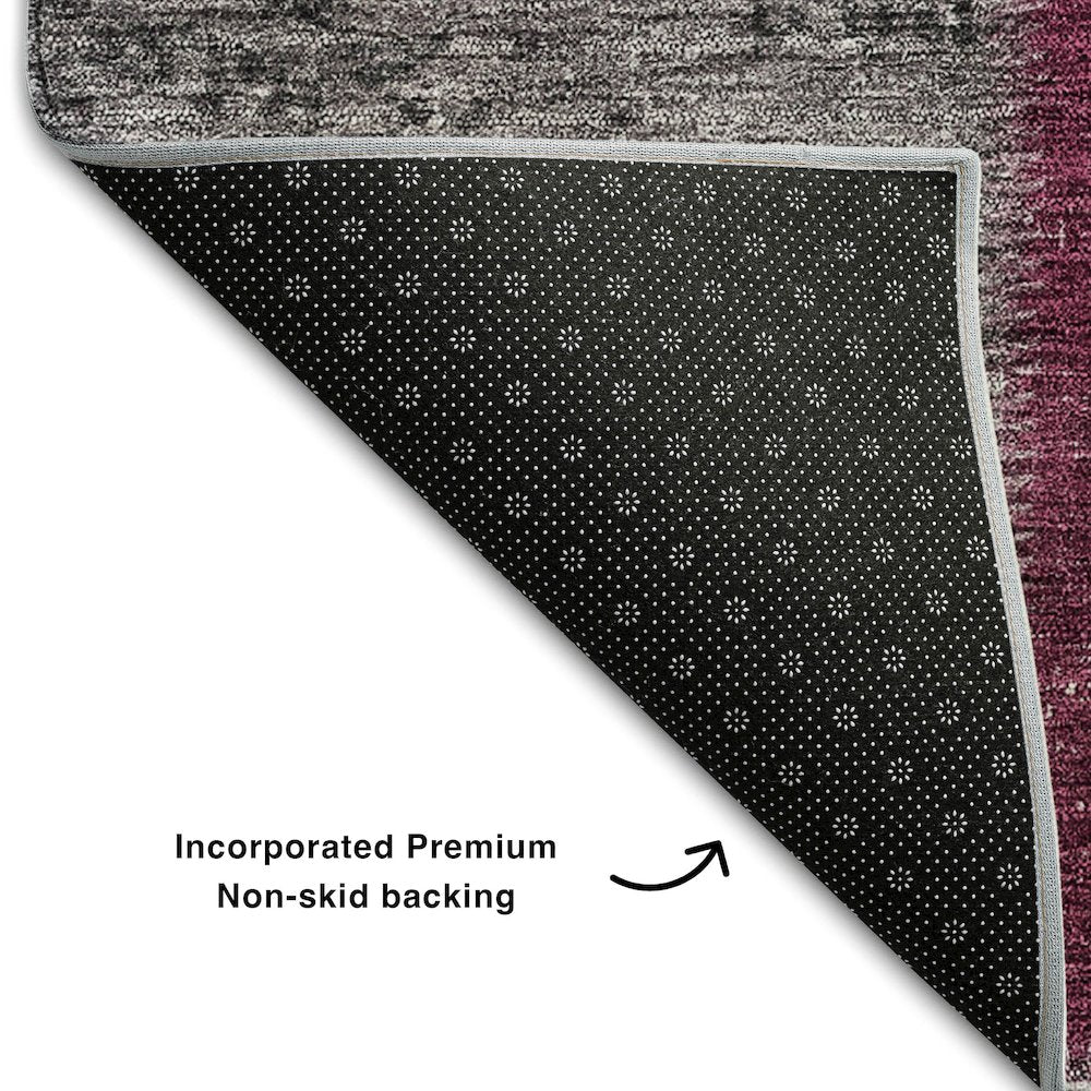 Premium Machine Washable Mayfield AMF663 Merlot 9' x 12' Rug