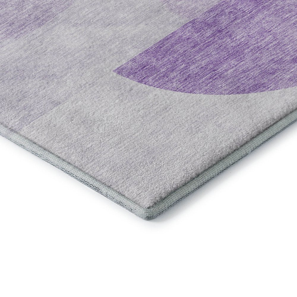 Premium Machine Washable Mayfield AMF678 Purple 9' x 12' Rug