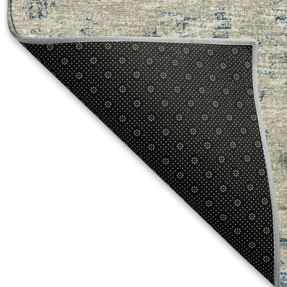 Premium Machine Washable Mayfield  Blue 9' x 12' Rug