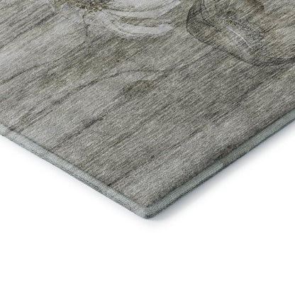 Premium Machine Washable Mayfield AMF712 Taupe 9' x 12' Rug