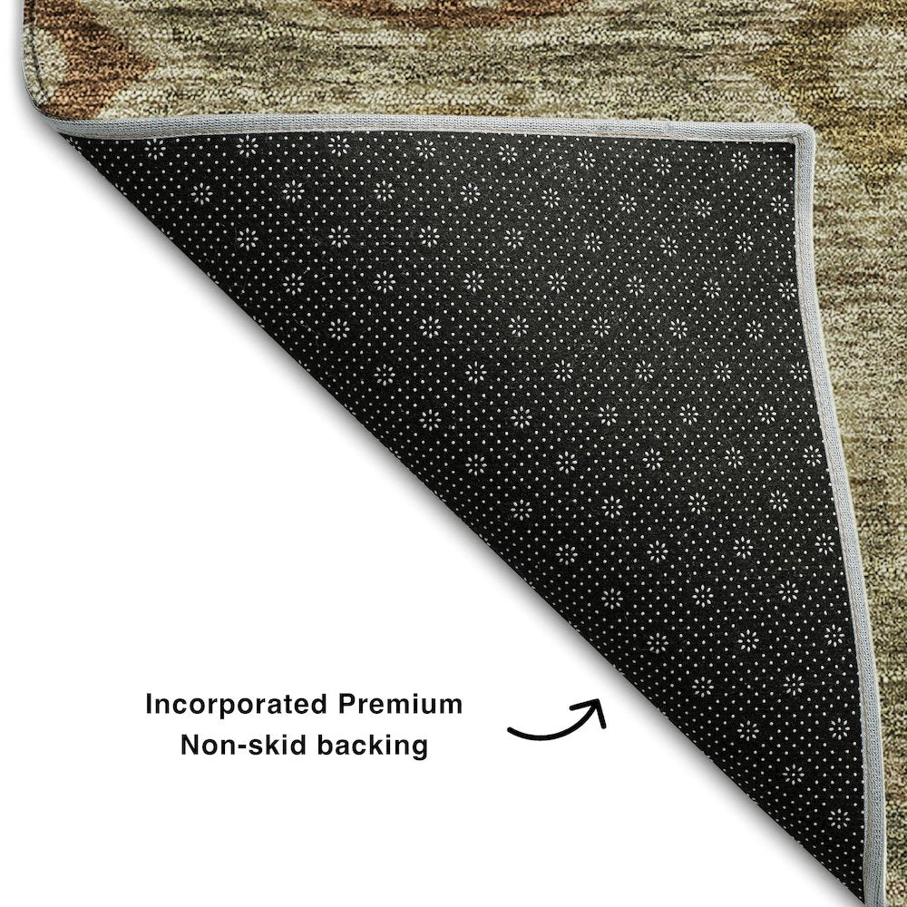 Premium Machine Washable Mayfield AMF738 Taupe 9' x 12' Rug
