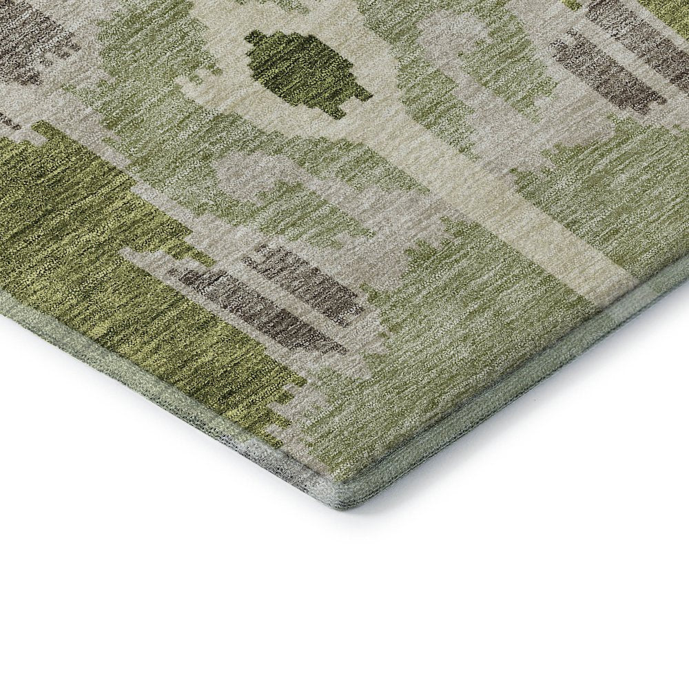 Premium Machine Washable Mayfield AMF748 Olive 9' x 12' Rug