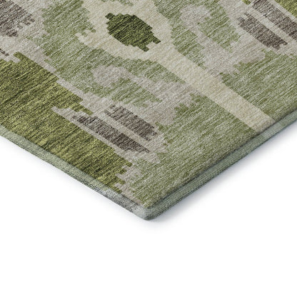 Premium Machine Washable Mayfield AMF748 Olive 9' x 12' Rug