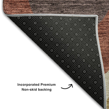Premium Machine Washable Mayfield AMF749 Brown 9' x 12' Rug