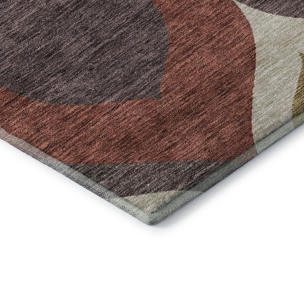 Premium Machine Washable Mayfield AMF749 Brown 9' x 12' Rug