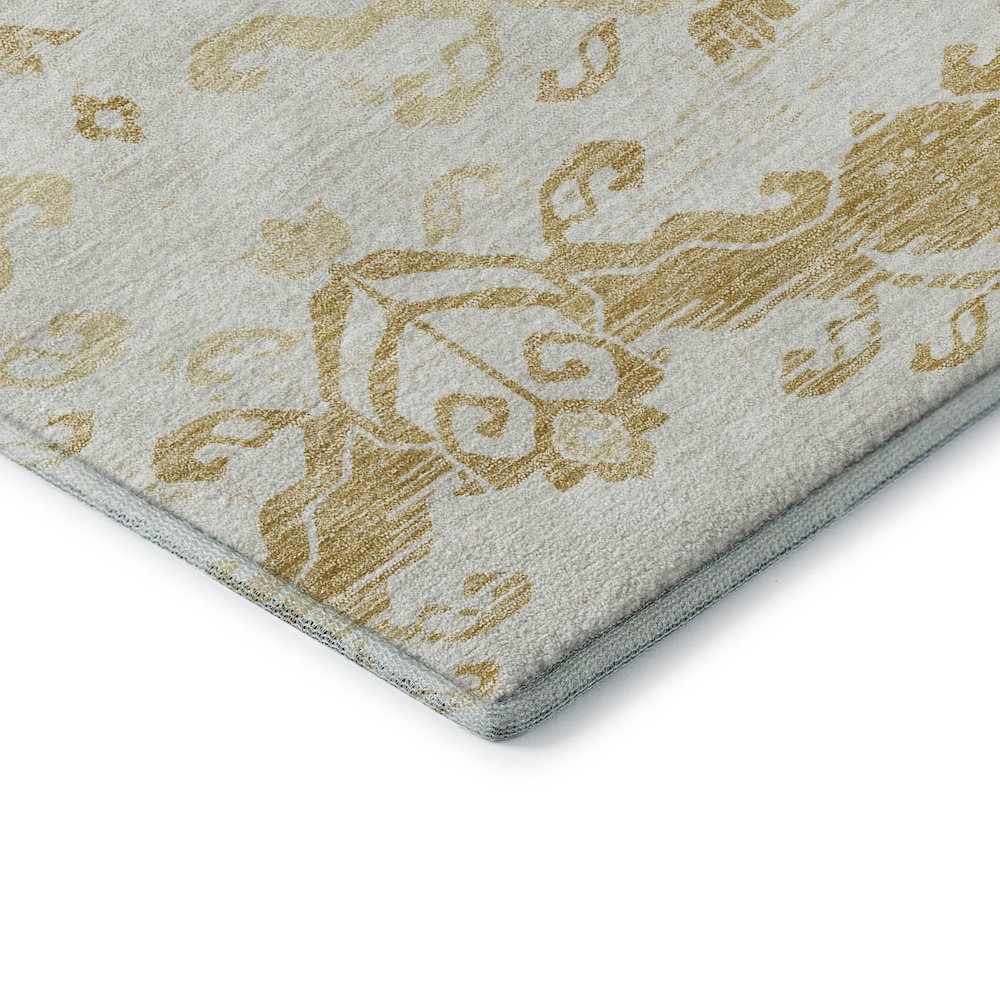 Premium Machine Washable Mayfield AMF759 Gold 9' x 12' Rug