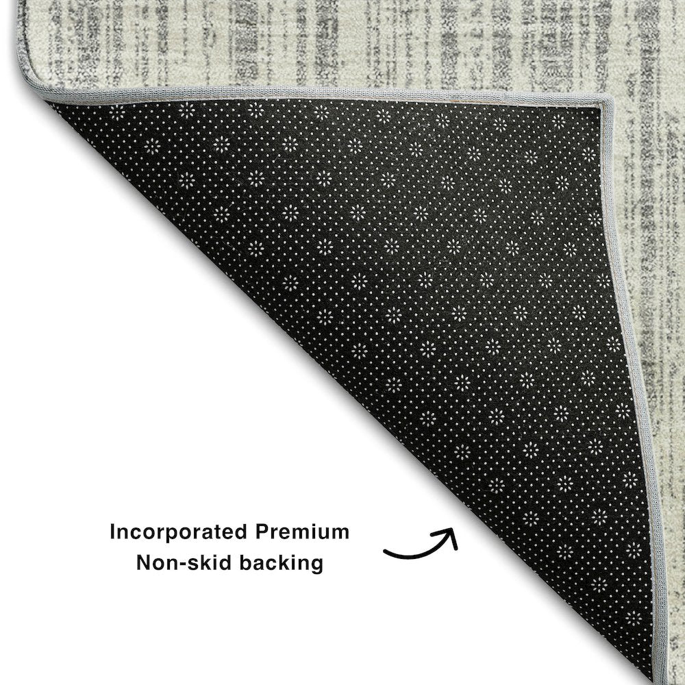 Premium Machine Washable Mayfield AMF760 Gray 9' x 12' Rug