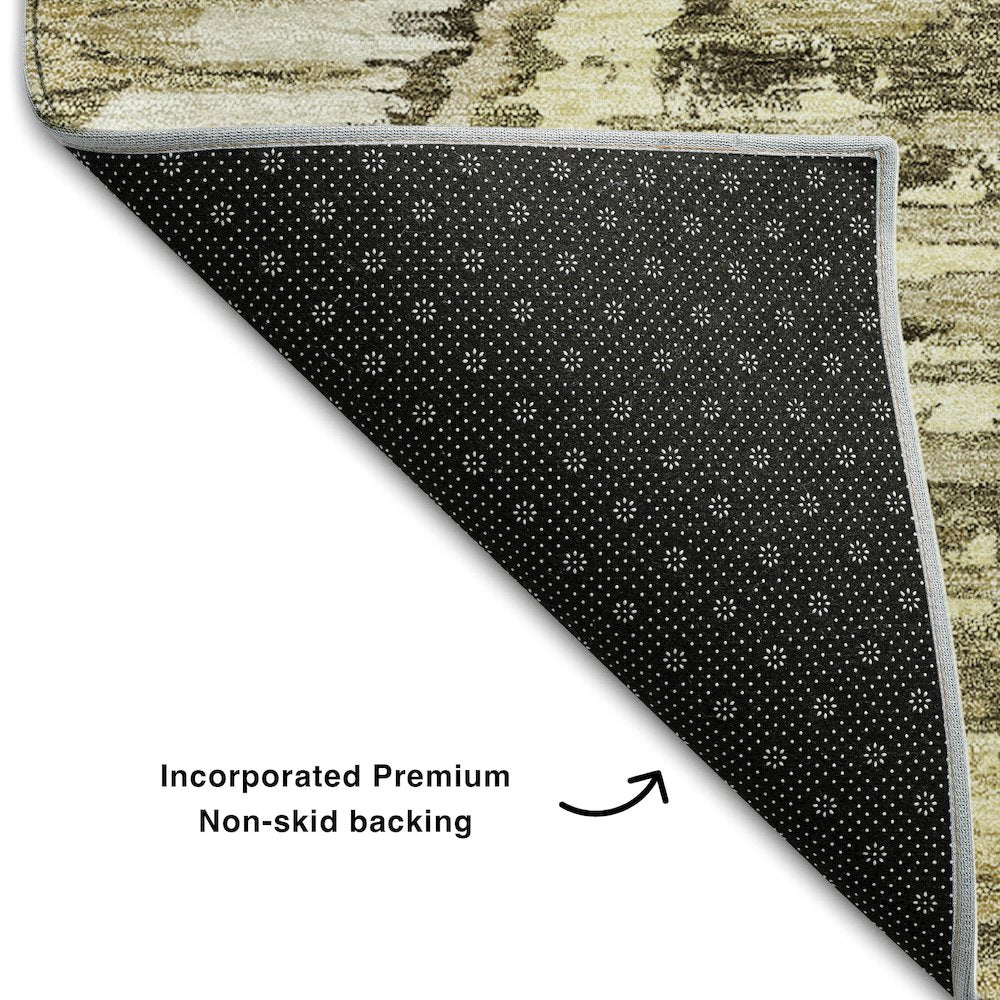 Premium Machine Washable Mayfield AMF767 Taupe 9' x 12' Rug