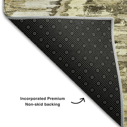 Premium Machine Washable Mayfield AMF767 Taupe 9' x 12' Rug