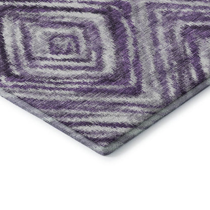 Premium Machine Washable Mayfield AMF781 Purple 9' x 12' Rug