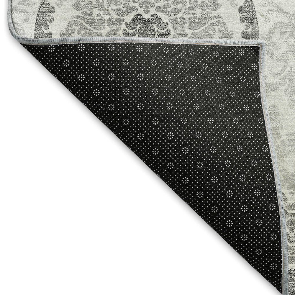 Premium Machine Washable Mayfield AMF808 Silver 9' x 12' Rug