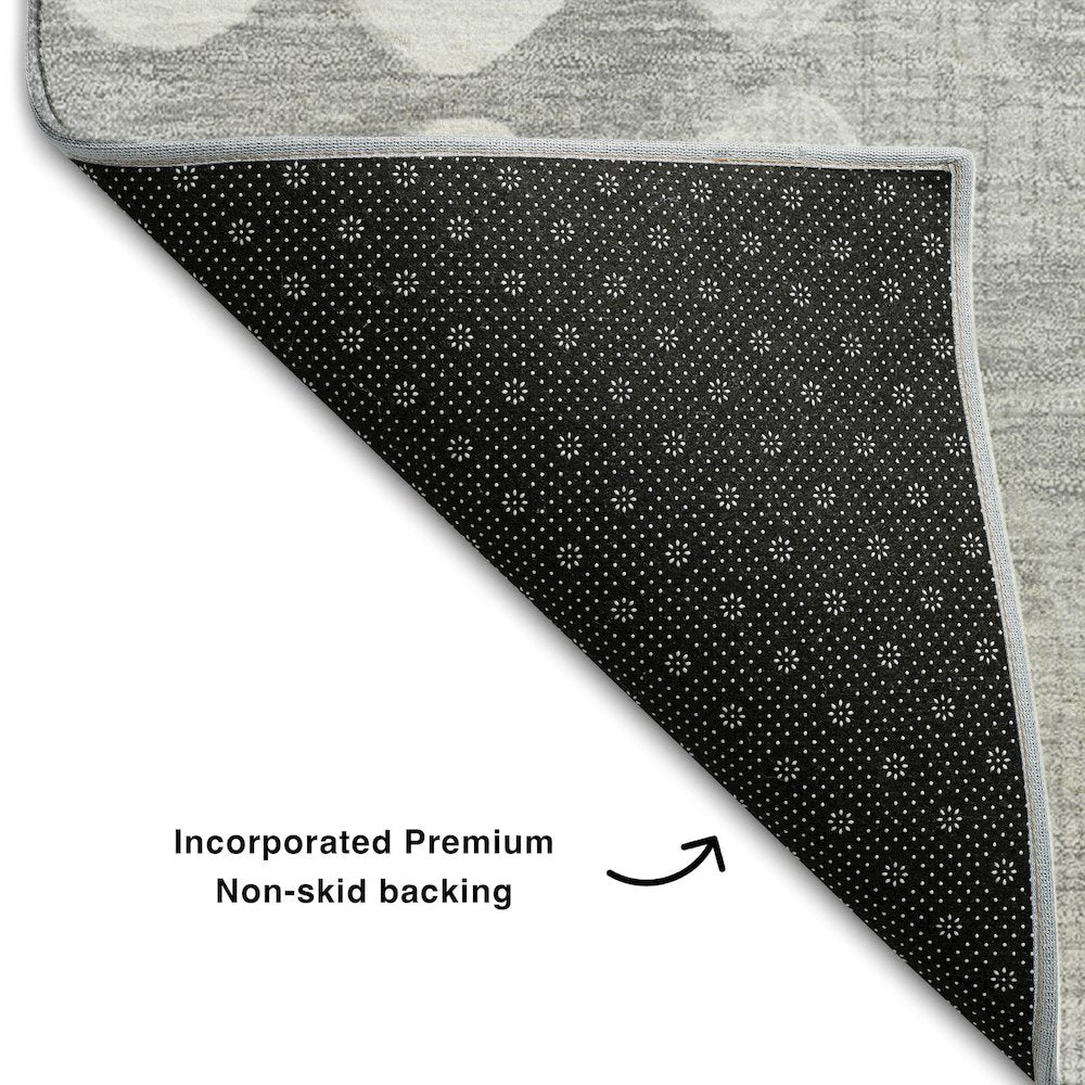 Premium Machine Washable Mayfield AMF869 Gray 9' x 12' Rug