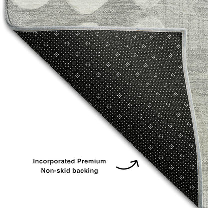 Premium Machine Washable Mayfield AMF869 Gray 9' x 12' Rug