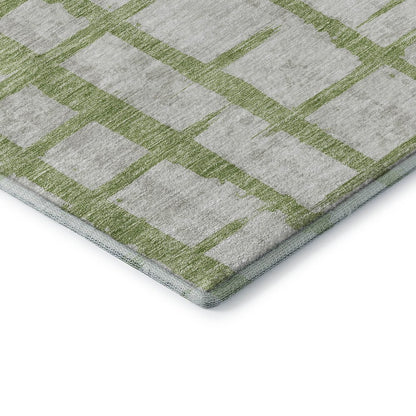 Premium Machine Washable Mayfield AMF872 Green 9' x 12' Rug