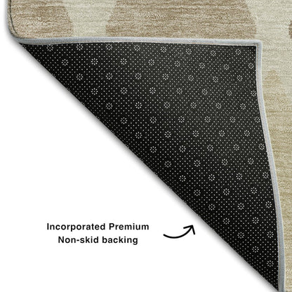 Premium Machine Washable Mayfield AMF887 Taupe 9' x 12' Rug