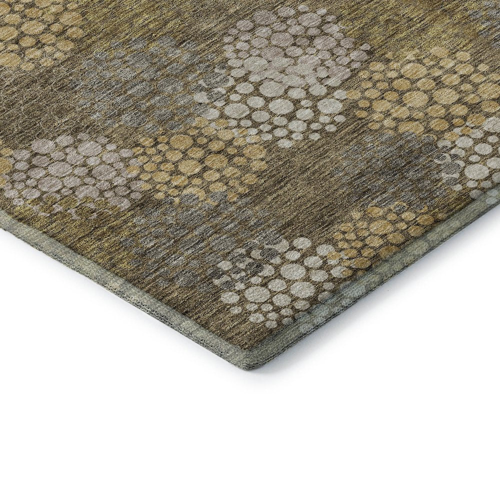 Premium Machine Washable Mayfield AMF908 Brown 9' x 12' Rug