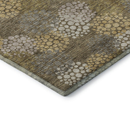Premium Machine Washable Mayfield AMF908 Brown 9' x 12' Rug