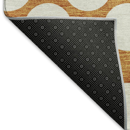 Premium Machine Washable Mayfield AMF921 Orange 9' x 12' Rug