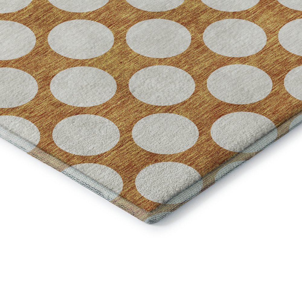 Premium Machine Washable Mayfield AMF921 Orange 9' x 12' Rug