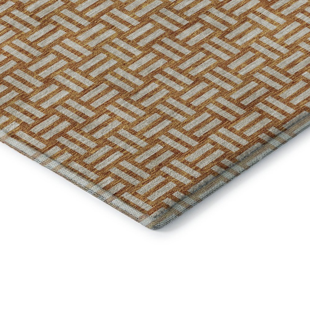 Premium Machine Washable Mayfield AMF925 Terracotta 9' x 12' Rug