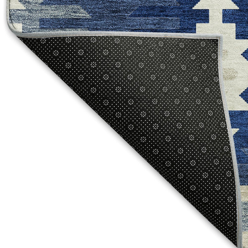Premium Machine Washable Mayfield AMF983 Navy 9' x 12' Rug