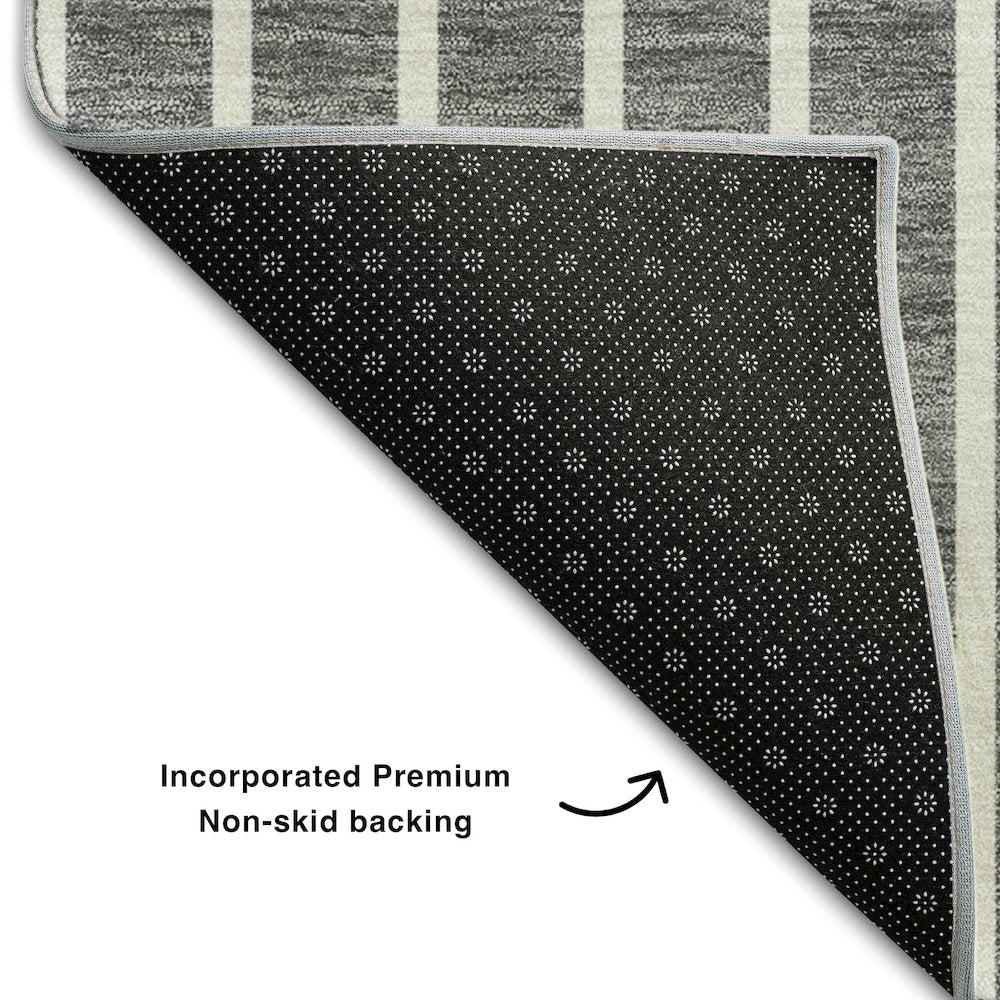 Premium Machine Washable Mayfield AMF994 Gray 9' x 12' Rug