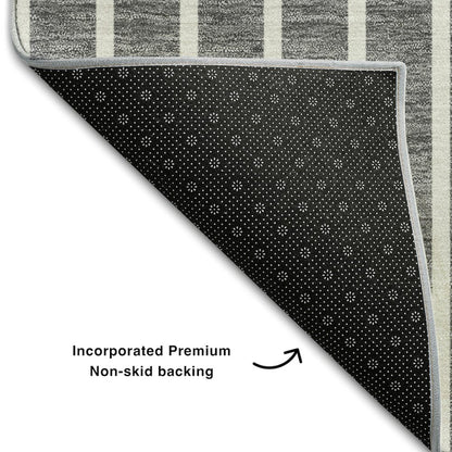 Premium Machine Washable Mayfield AMF994 Gray 9' x 12' Rug