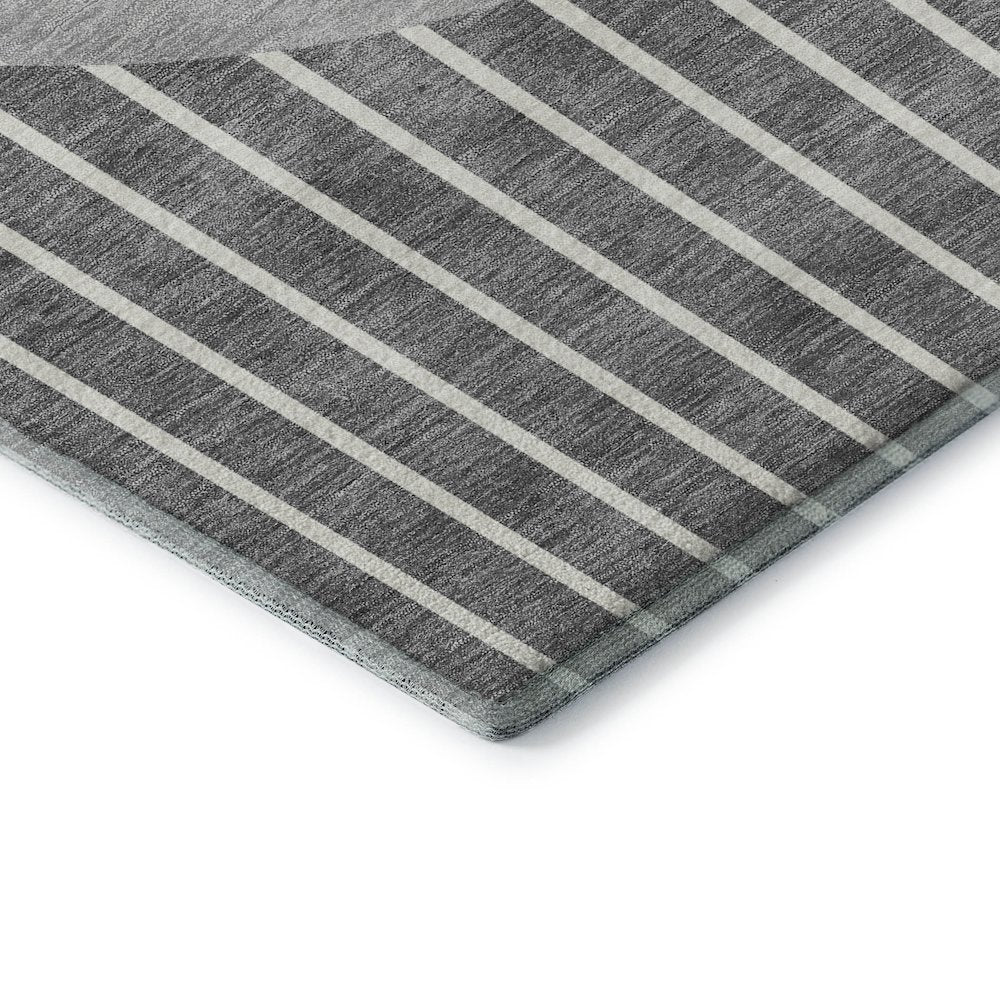 Premium Machine Washable Mayfield AMF994 Gray 9' x 12' Rug