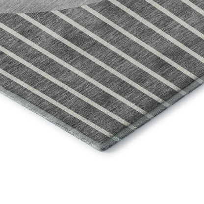 Premium Machine Washable Mayfield AMF994 Gray 9' x 12' Rug