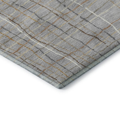 Premium Machine Washable Mayfield AMF998 Gray 9' x 12' Rug