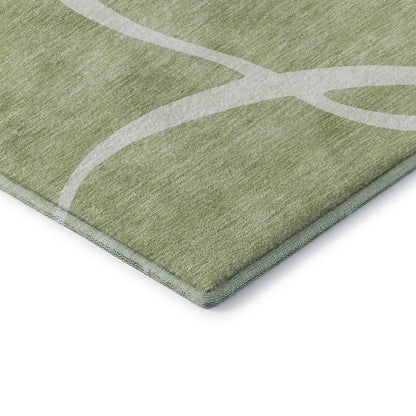 Premium Machine Washable Mayfield AMF999 Aloe 9' x 12' Rug