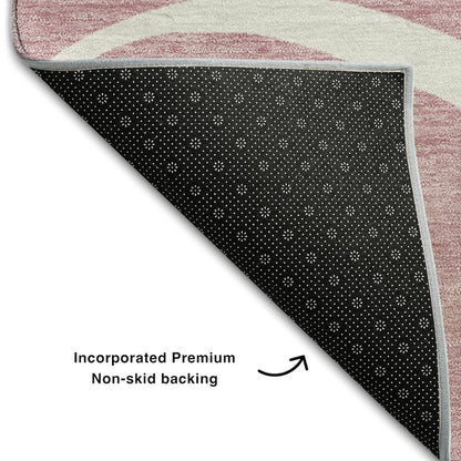 Premium Machine Washable Mayfield AMF999 Pink 9' x 12' Rug