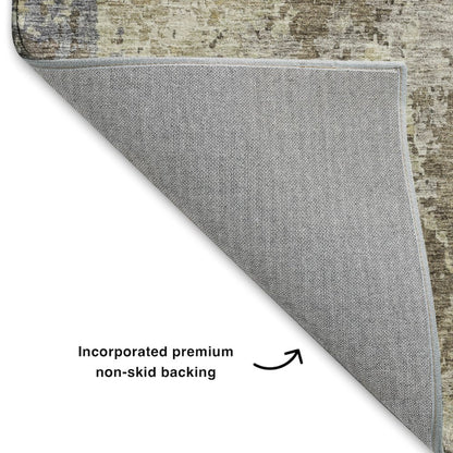 Luxury Washable Indoor/Outdoor Bresca Beige 9' x 12' Rug