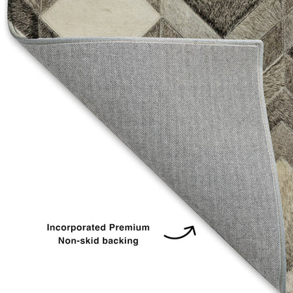 Luxury Washable Indoor/Outdoor Bozeman Gray 9' x 12' Rug