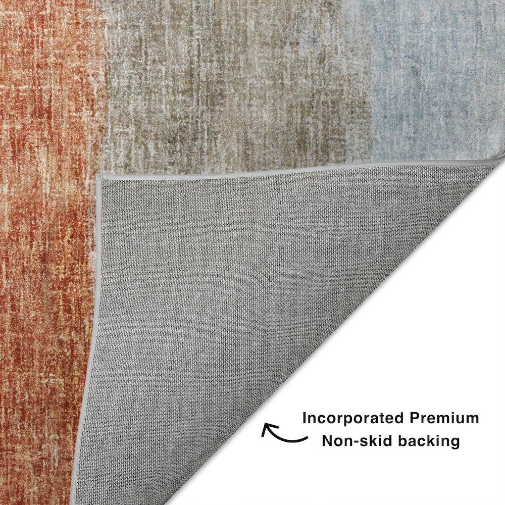 Luxury Washable Boca Salmon 9' x 12' Rug