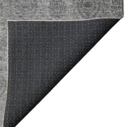 Luxury Washable Indoor/Outdoor Burano Gray 9' x 12' Rug