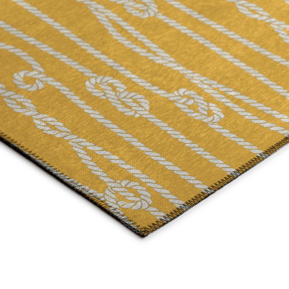 Indoor/Outdoor Harbor HA7 Gold Washable 9' x 12' Rug