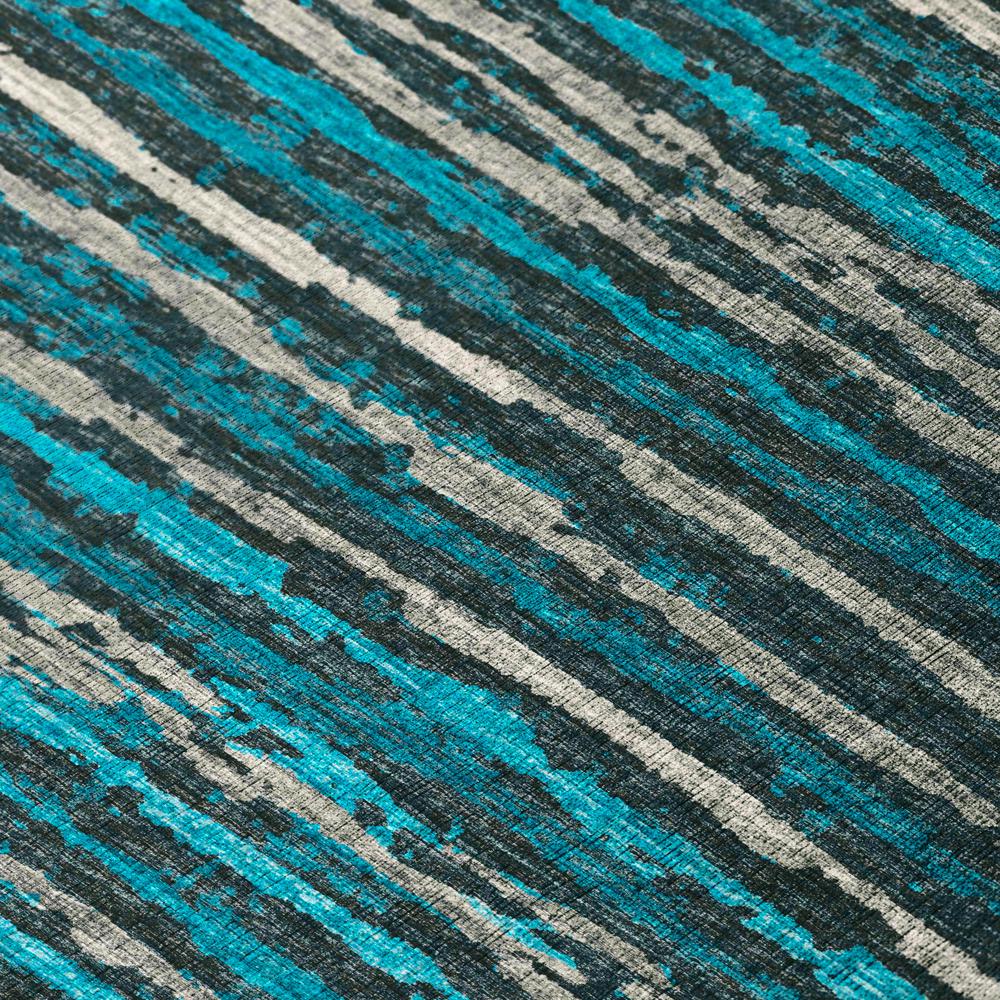 Bravado Peacock Contemporary Stripe 8' x 10' Area Rug Peacock ABV34