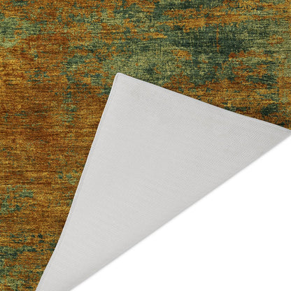 Luxury Washable Indoor/Outdoor Kochi Copper 9' x 12' Rug