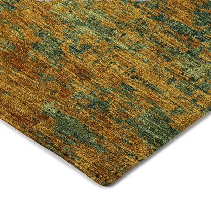 Luxury Washable Indoor/Outdoor Kochi Copper 9' x 12' Rug
