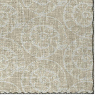 Indoor/Outdoor Seabreeze SZ11 Taupe Washable 9' x 12' Rug
