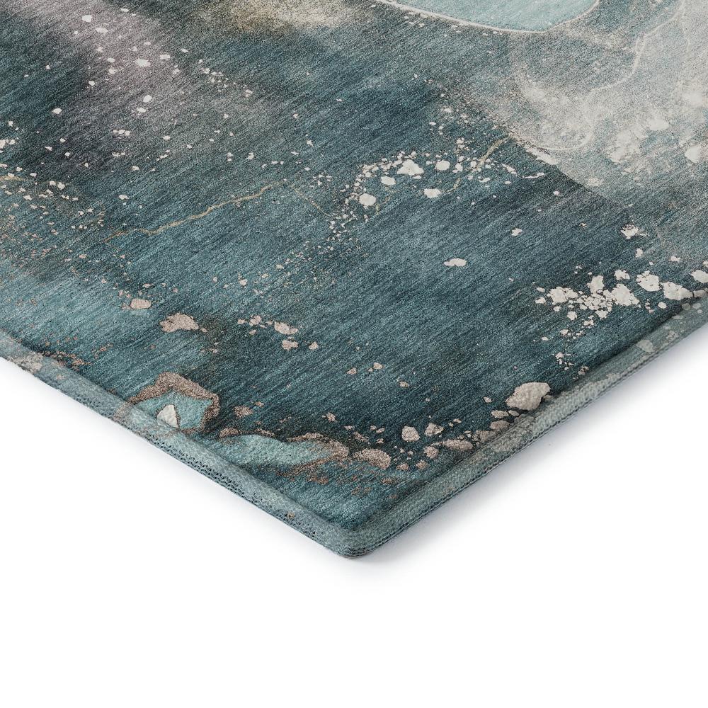 Luxury Washable Odyssey OY11 Teal 8' x 10' Rug