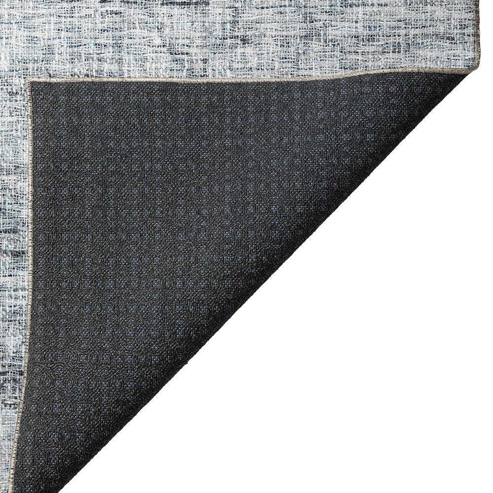 Luxury Washable Indoor/Outdoor Portico Blue 9' x 12' Rug