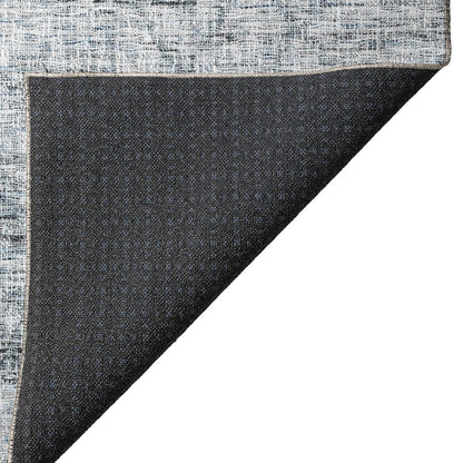 Luxury Washable Indoor/Outdoor Portico Blue 9' x 12' Rug