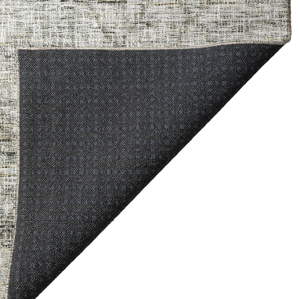 Luxury Washable Indoor/Outdoor Portico Pewter 9' x 12' Rug