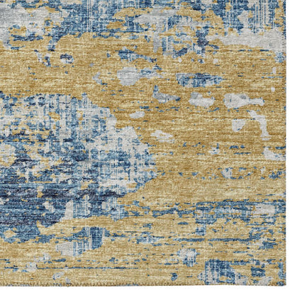 Indoor/Outdoor Accord AAC34 Blue Washable 9' x 12' Rug